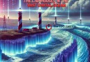 Attachment Details A-coastline-with-a-series-of-tall-majestic-lighthouses-standing-along-the-edge-of-a-vast-turbulent-digital-ocean