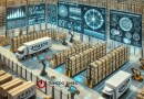 visual-representation-of-Amazons-delivery-system-enhanced-by-AI-and-robotics.-The-image-features-a-state-of-the-art-Amazon-warehouse