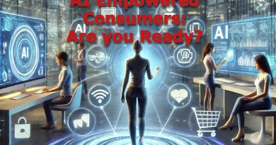 A-futuristic-scene-showing-an-AI-empowered-consumer-using-various-AI-assistants-to-manage-different-aspects-of-their-life