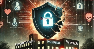 healthcare-data-breach-with-a-broken-shield-symbolizing-compromised