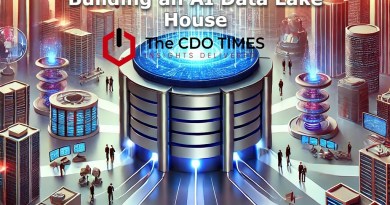 Futuristic-city-with-a-sleek-centralized-data-hub-in-the-center-symbolizing-an-AI-data-lakehouse.