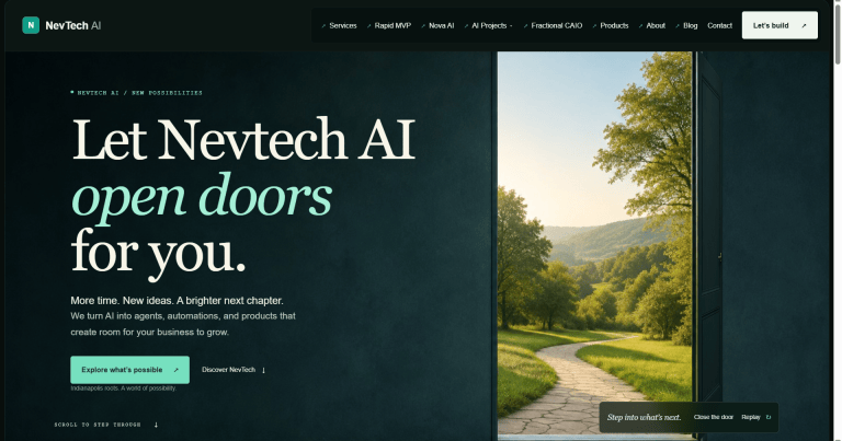 Indianapolis AI Consulting Firm NevTech AI Launches Free AI Strategy Sessions for Indiana Businesses – WBOC TV